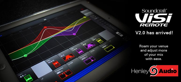 Soundcraft Visi iPad remote control for Vi & Si consoles